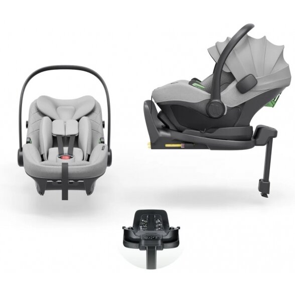 Avionaut Pixel 3 - lengva automobilinė kėdutė su isofix baze | Grey
