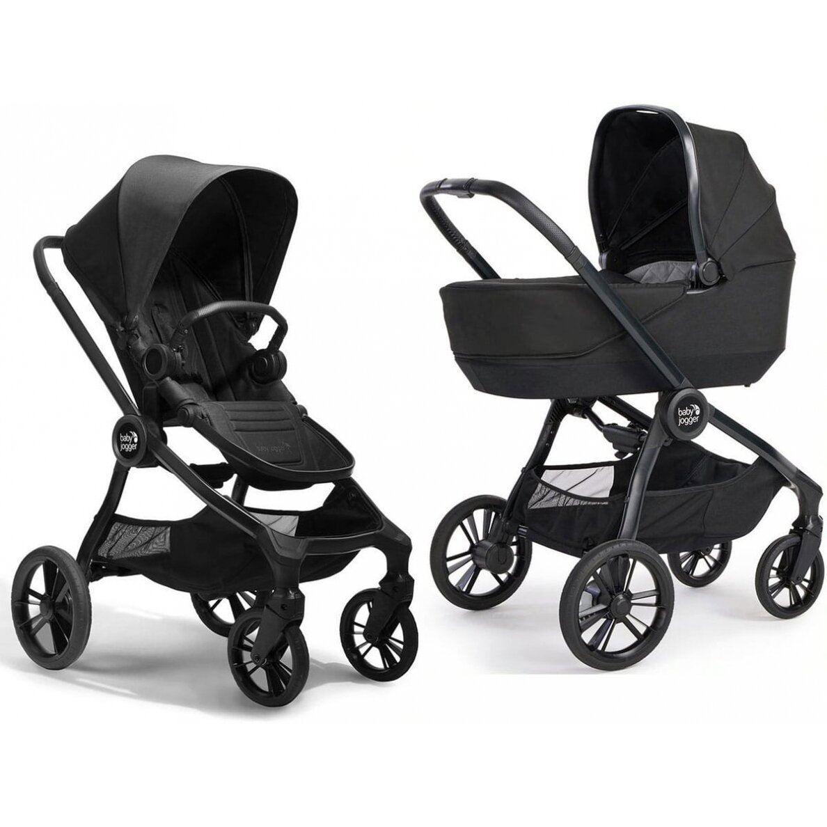 "Baby Jogger City Sights" - daugiafunkcinis vežimėlis, rinkinys "2-in-1" | Rich Black