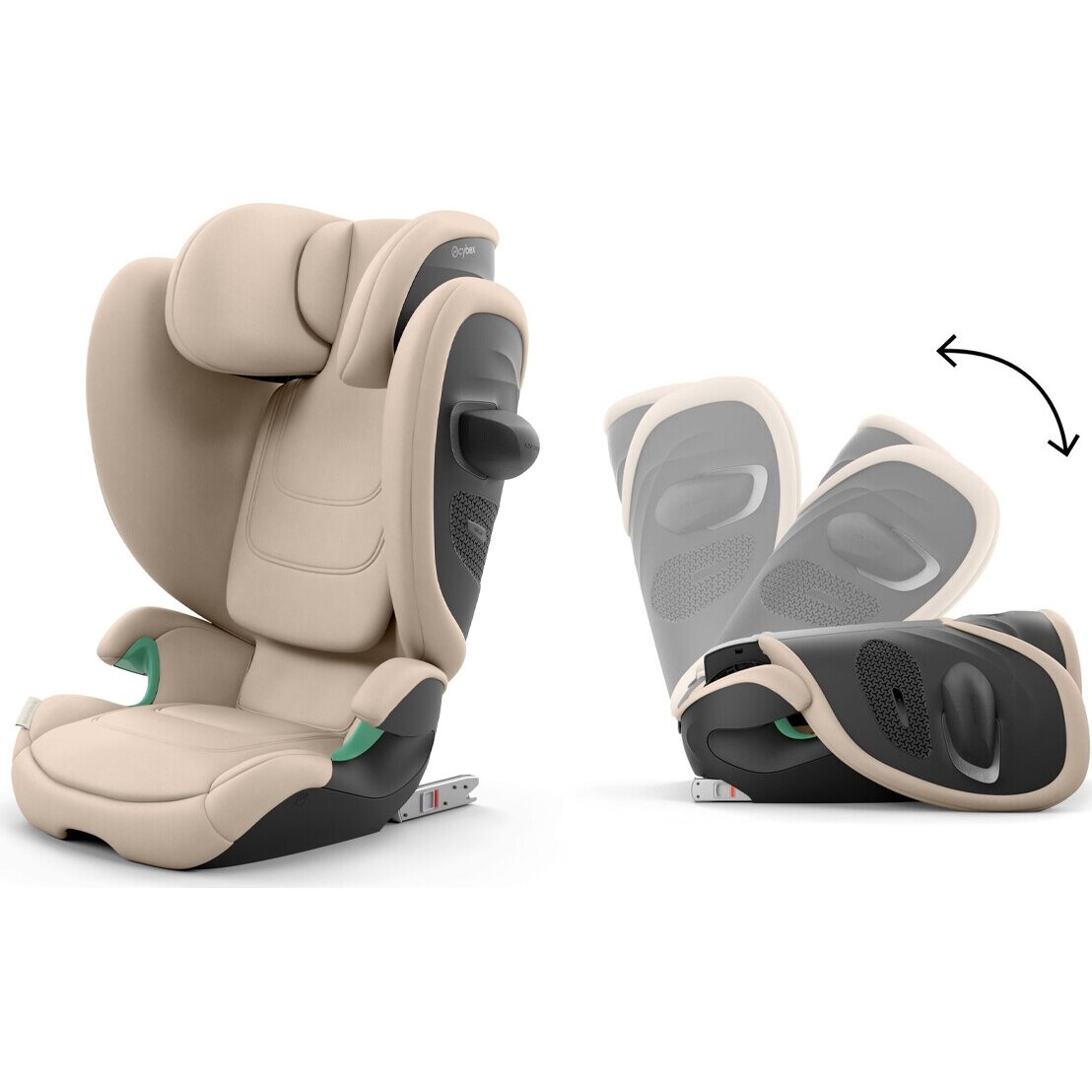 Cybex Solution G2 - automobilinė kėdutė | Almond Beige Cybex Solution G2 - automobilinė kėdutė | Almond Beige