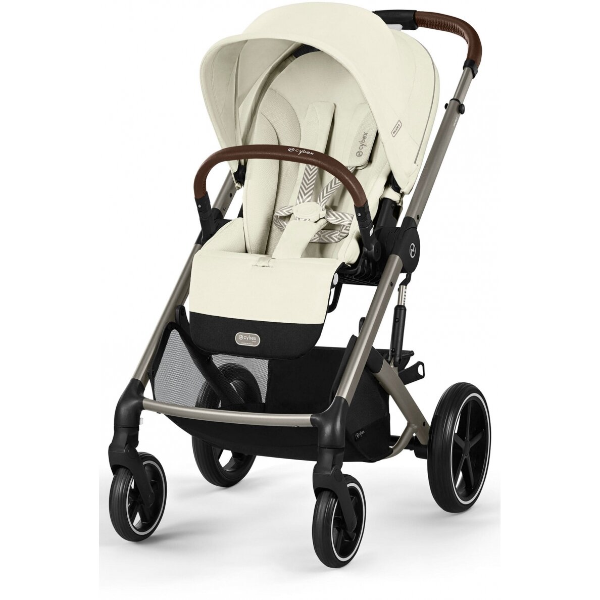 Cybex Balios S Lux 2.0 - vaikiškas vežimėlis | Seashell Beige Cybex Balios S Lux 2.0 - vaikiškas vežimėlis | Seashell Beige