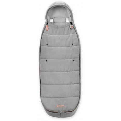 "Cybex Footmuff Gold" - žieminis miegmaišis vaikiškam vežimėliui | Lava Grey 2