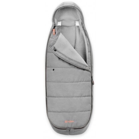 "Cybex Footmuff Gold" - žieminis miegmaišis vaikiškam vežimėliui | Lava Grey 4