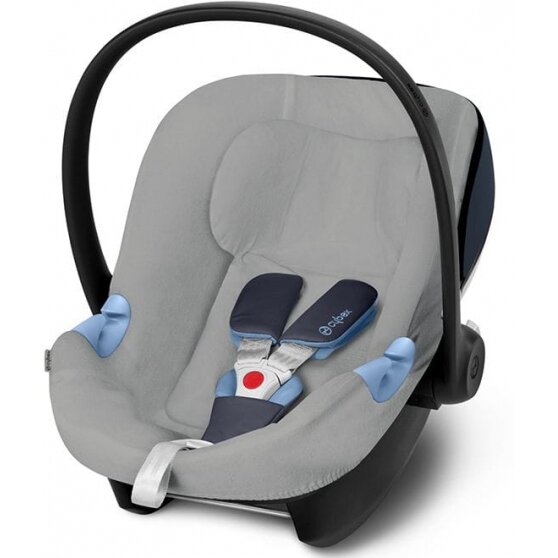 "Cybex Summercover" - vasarinis užvalkalas automobilinei kėdutei "Aton M" | Grey "Cybex Summercover" - vasarinis užvalkalas automobilinei kėdutei "Aton M" | Grey