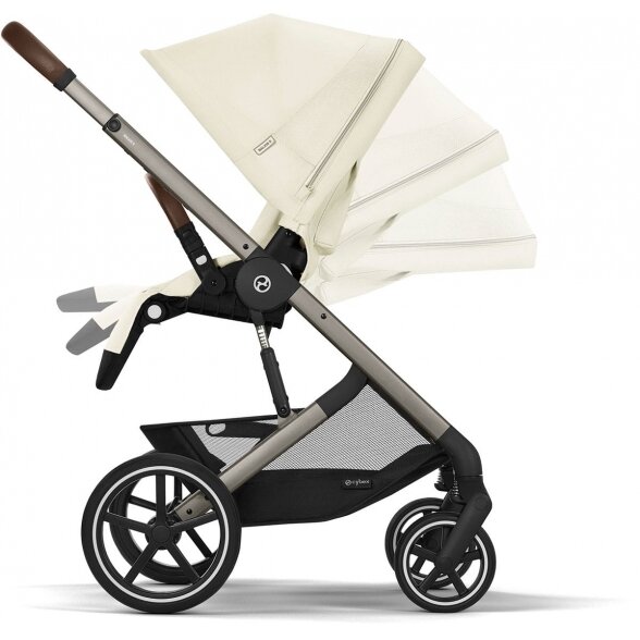 Cybex Balios S Lux 2.0 - vaikiškas vežimėlis | Seashell Beige 5 Cybex Balios S Lux 2.0 - vaikiškas vežimėlis | Seashell Beige 5