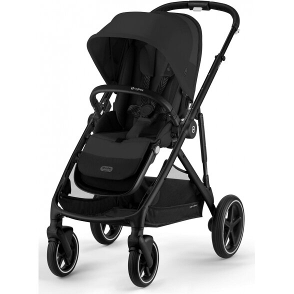Cybex Gazelle S 2.0 - vaikiškas vežimėlis su dviviečiu vežimėlio funkcija | BLK Moon Black 2 Cybex Gazelle S 2.0 - vaikiškas vežimėlis su dviviečiu vežimėlio funkcija | BLK Moon Black 2
