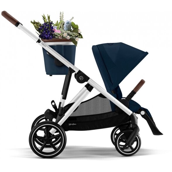 Cybex Gazelle S 2.0 - vaikiškas vežimėlis su dviviečiu vežimėlio funkcija | SLV Ocean Blue Cybex Gazelle S 2.0 - vaikiškas vežimėlis su dviviečiu vežimėlio funkcija | SLV Ocean Blue