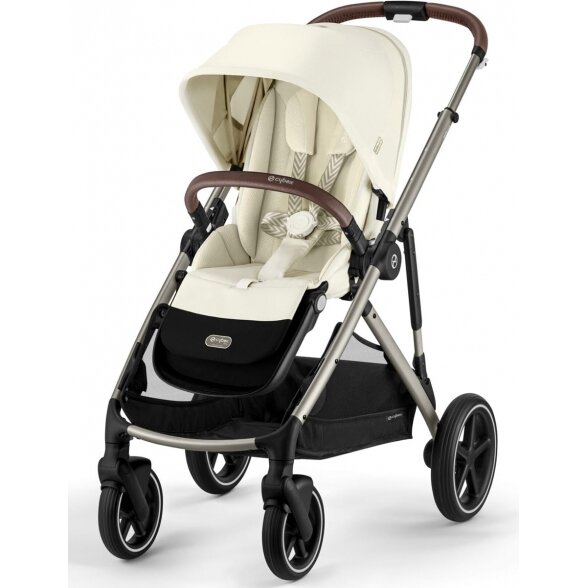 Cybex Gazelle S 2.0 - vaikiškas vežimėlis su dviviečiu vežimėlio funkcija | TPE Seashell Beige 2 Cybex Gazelle S 2.0 - vaikiškas vežimėlis su dviviečiu vežimėlio funkcija | TPE Seashell Beige 2