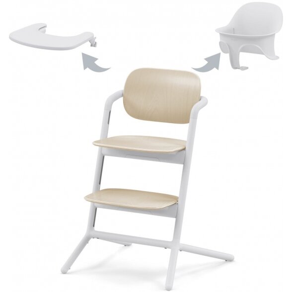 "Cybex Lemo 2" - maitinimo kėdutė, 3in1 | Sand White
