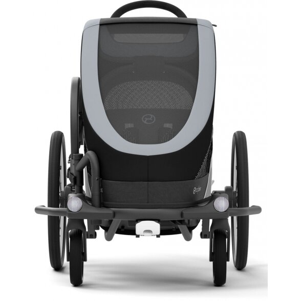"Cybex Sport Zeno Bike" - dviračių priekaba, sportinis vežimėlis | All Black 2 "Cybex Sport Zeno Bike" - dviračių priekaba, sportinis vežimėlis | All Black 2