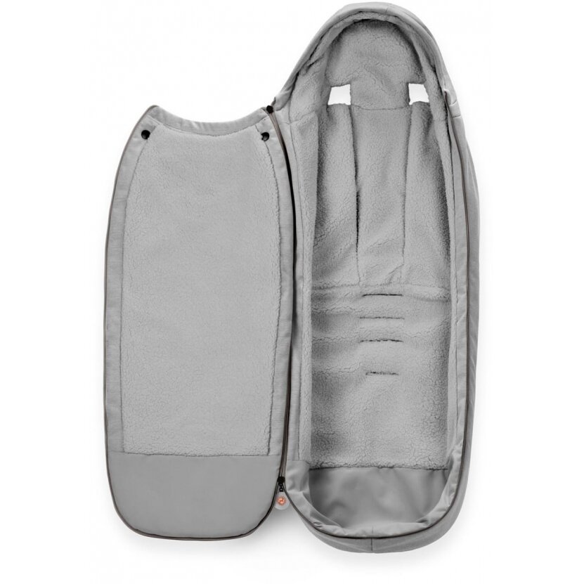 "Cybex Footmuff Gold" - žieminis miegmaišis vaikiškam vežimėliui | Lava Grey 1