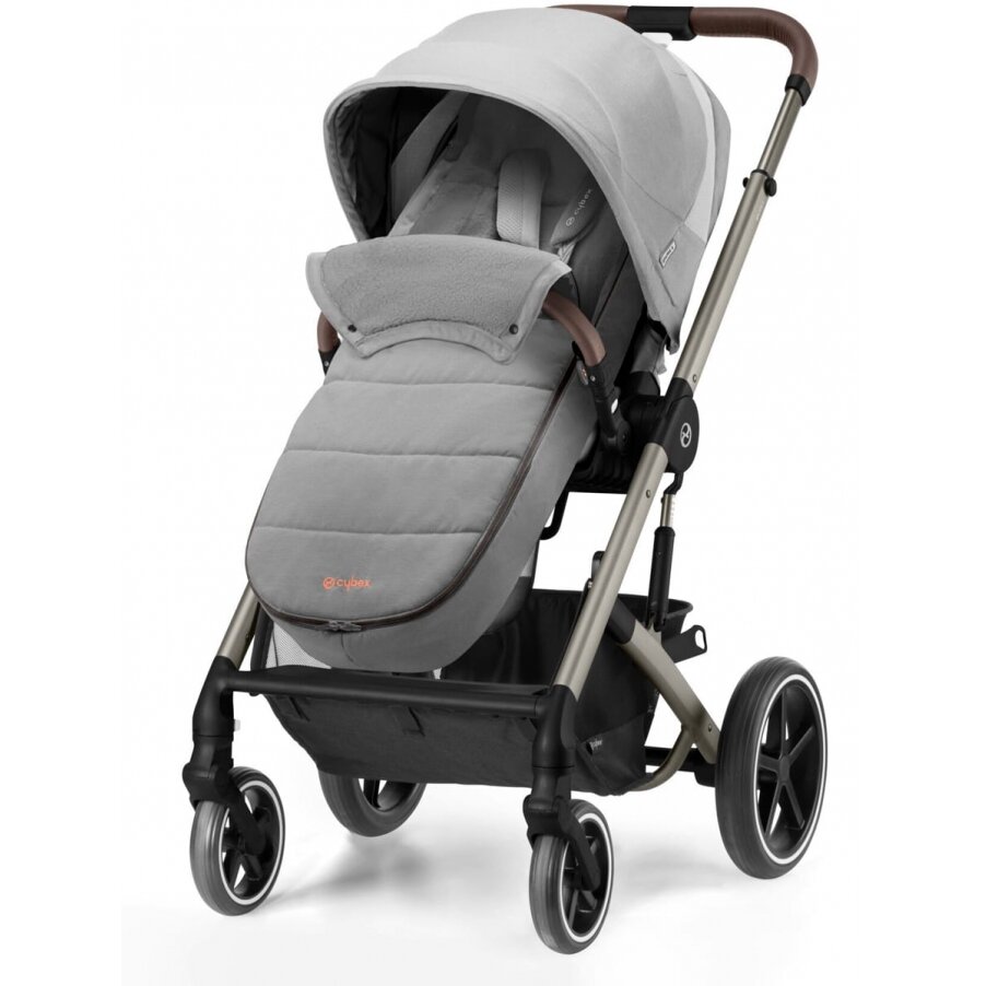 "Cybex Footmuff Gold" - žieminis miegmaišis vaikiškam vežimėliui | Lava Grey 3