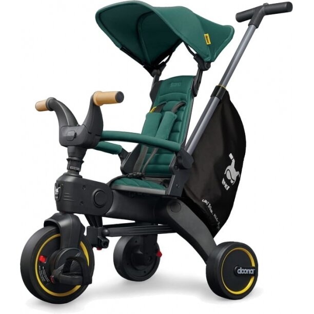 Doona Liki Trike S5 5w1 Deluxe - sulankstomas triratukas | Green Doona Liki Trike S5 5w1 Deluxe - sulankstomas triratukas | Green