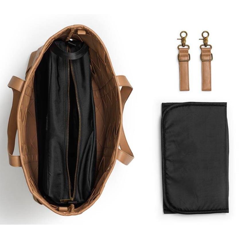 "Elodie" detalės - Mamos rankinė | Tote Caramel Brown Braided 4 "Elodie" detalės - Mamos rankinė | Tote Caramel Brown Braided 4