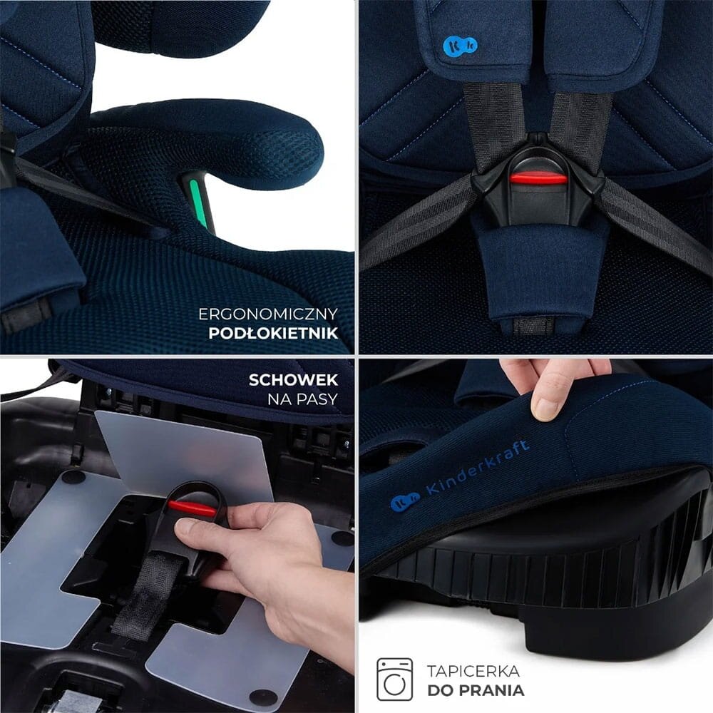 Kinderkraft Fix2Go - autokėdutė 76-150 cm, ~9-36 kg | Grey 10 Kinderkraft Fix2Go - autokėdutė 76-150 cm, ~9-36 kg | Grey 10