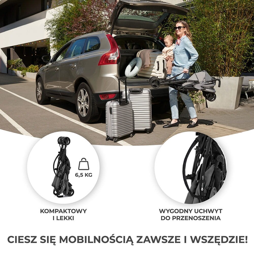 Kinderkraft Tik - vaikiškas vežimėlis, skėtukas | Stone Beige 1 Kinderkraft Tik - vaikiškas vežimėlis, skėtukas | Stone Beige 1