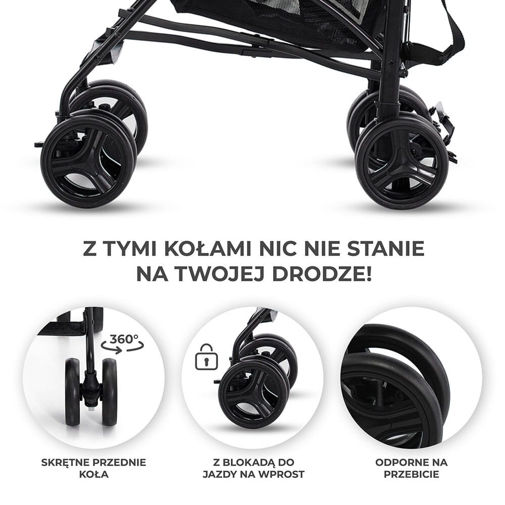 Kinderkraft Tik - vaikiškas vežimėlis, skėtukas | Stone Beige 4 Kinderkraft Tik - vaikiškas vežimėlis, skėtukas | Stone Beige 4