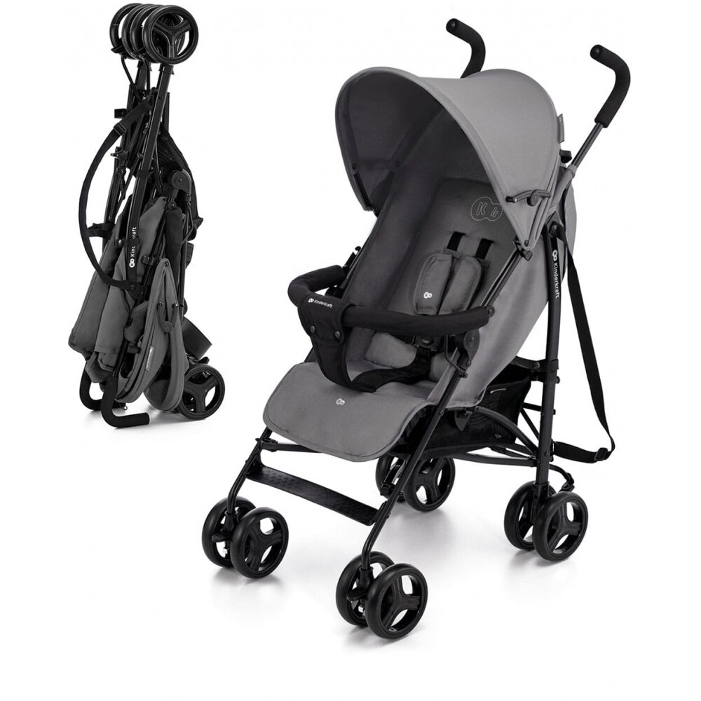 Kinderkraft Tik - vaikiškas vežimėlis, skėtukas | Stone Grey