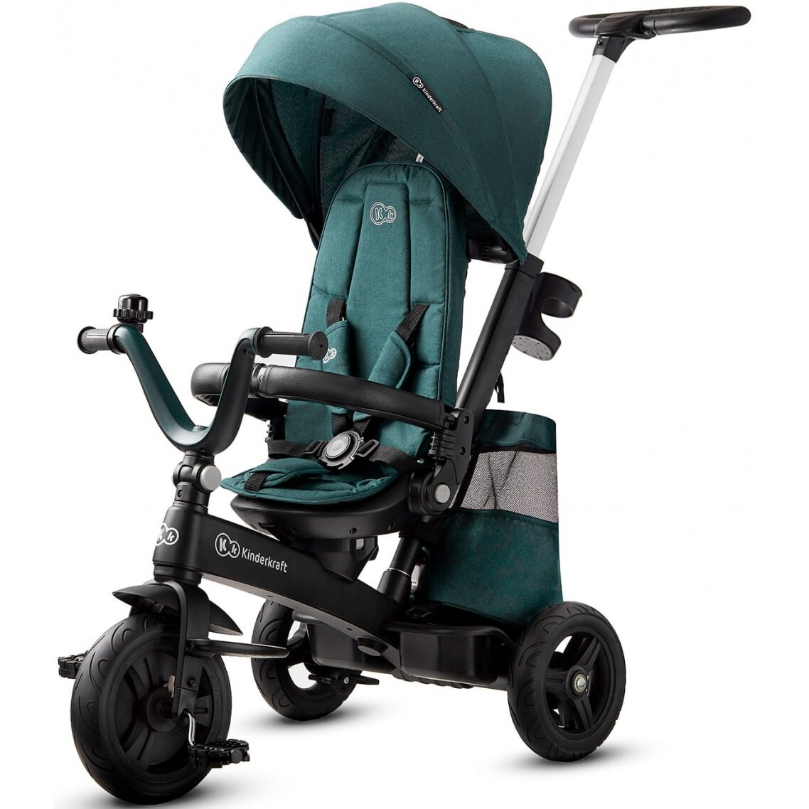 Kinderkraft EasyTwist triratukas su pasukama sėdyne | Green Kinderkraft EasyTwist triratukas su pasukama sėdyne | Green