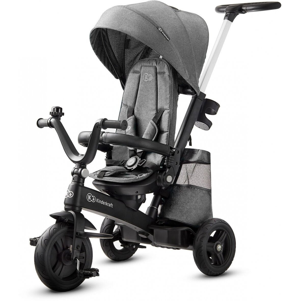 "Kinderkraft EasyTwist" triratukas su pasukama sėdyne | Grey