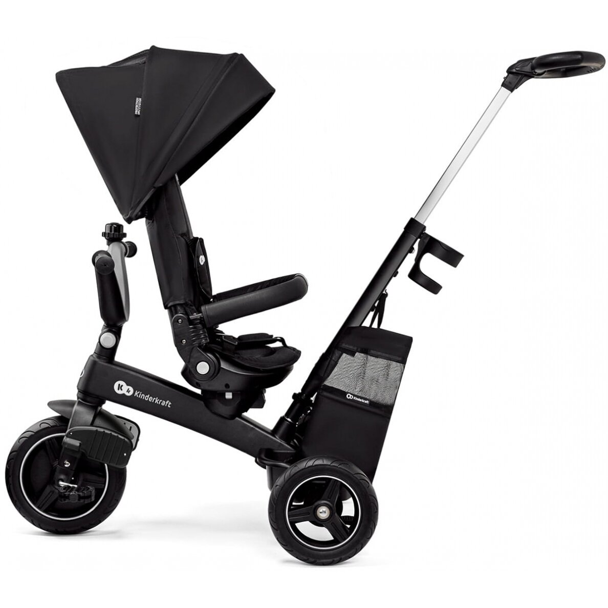 Kinderkraft EasyTwist - triratukas su pasukama sėdyne | Juoda 2 Kinderkraft EasyTwist - triratukas su pasukama sėdyne | Juoda 2
