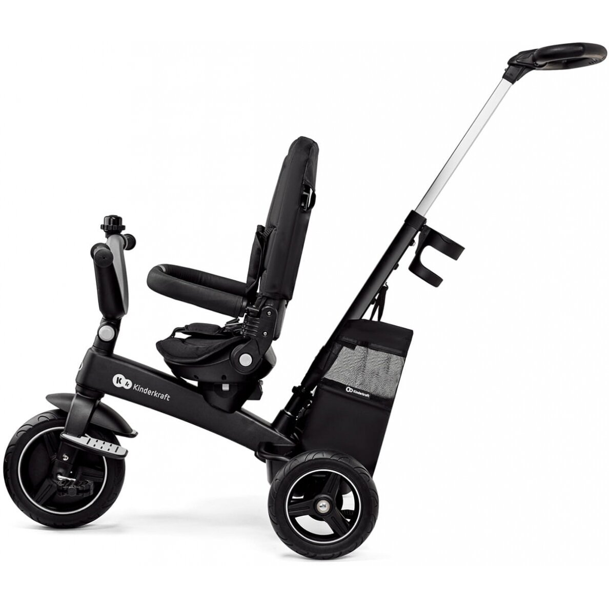 Kinderkraft EasyTwist - triratukas su pasukama sėdyne | Juoda 6 Kinderkraft EasyTwist - triratukas su pasukama sėdyne | Juoda 6