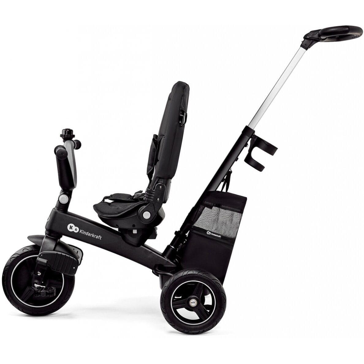 Kinderkraft EasyTwist - triratukas su pasukama sėdyne | Juoda 7 Kinderkraft EasyTwist - triratukas su pasukama sėdyne | Juoda 7