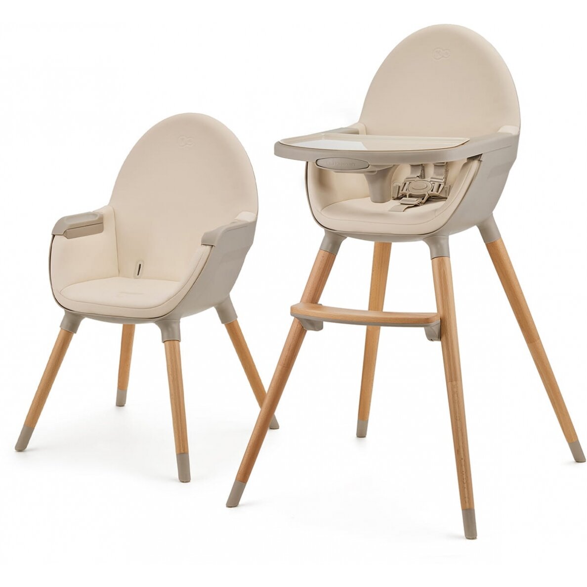Kinderkraft Fini 2 - maitinimo kėdutė 2in1 | Beige Kinderkraft Fini 2 - maitinimo kėdutė 2in1 | Beige