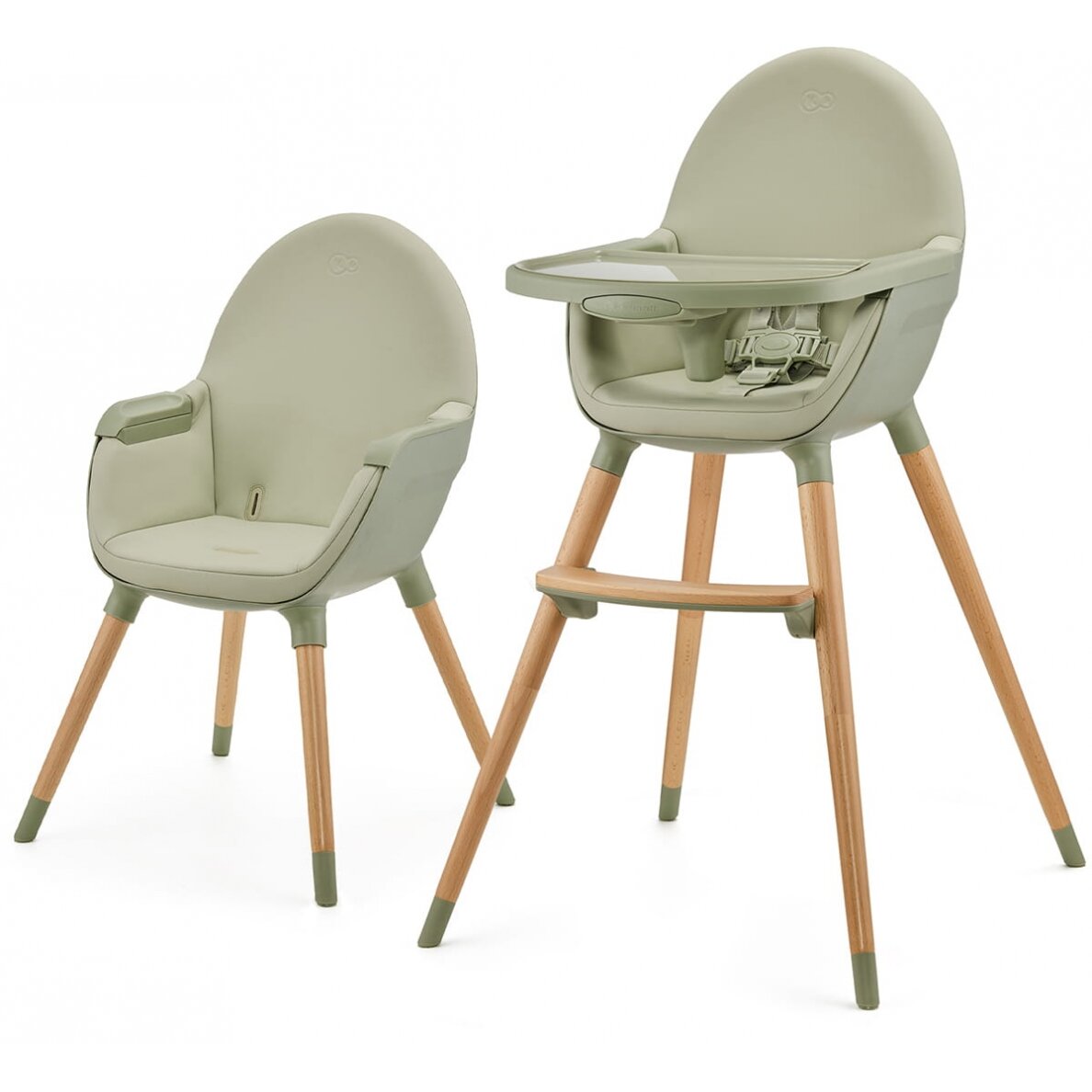 Kinderkraft Fini 2 - maitinimo kėdutė 2in1 | Green Kinderkraft Fini 2 - maitinimo kėdutė 2in1 | Green