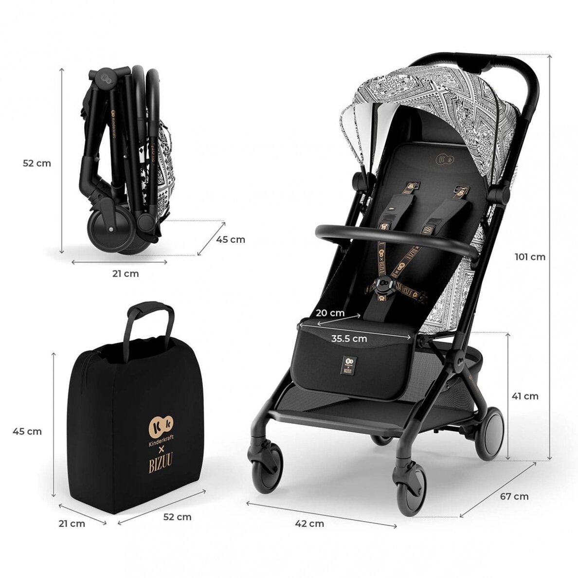 Kinderkraft Pilot 2 - sportinis vežimėlis lėktuvinis | Bizuu Lunar Black 9 Kinderkraft Pilot 2 - sportinis vežimėlis lėktuvinis | Bizuu Lunar Black 9