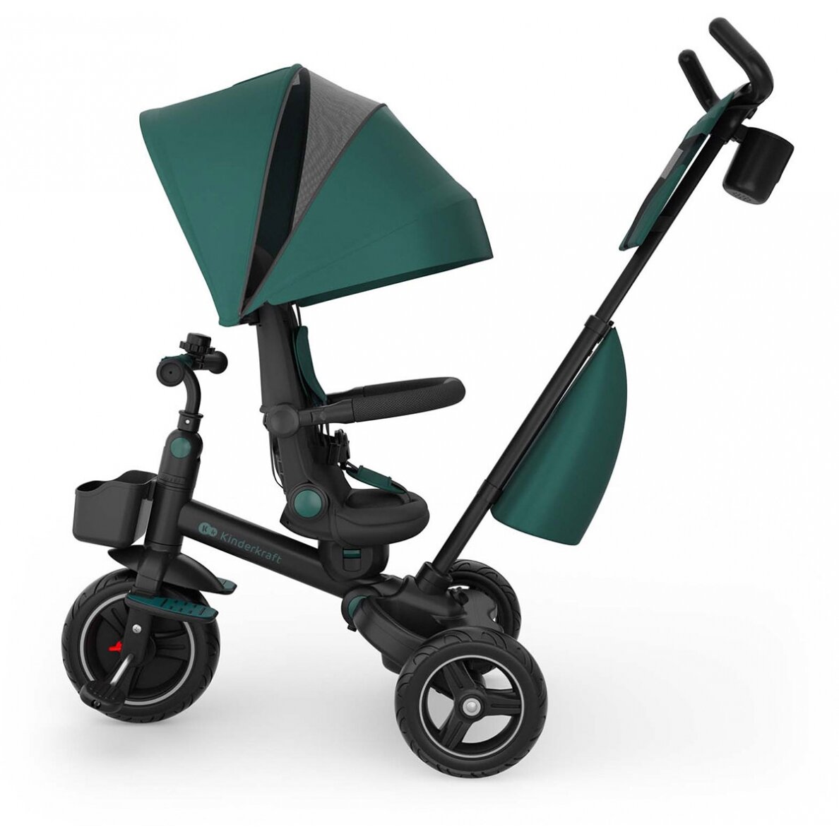 Kinderkraft Spinstep 2 Plus - vaikiškas triratukas 6in1 | Green 1 Kinderkraft Spinstep 2 Plus - vaikiškas triratukas 6in1 | Green 1