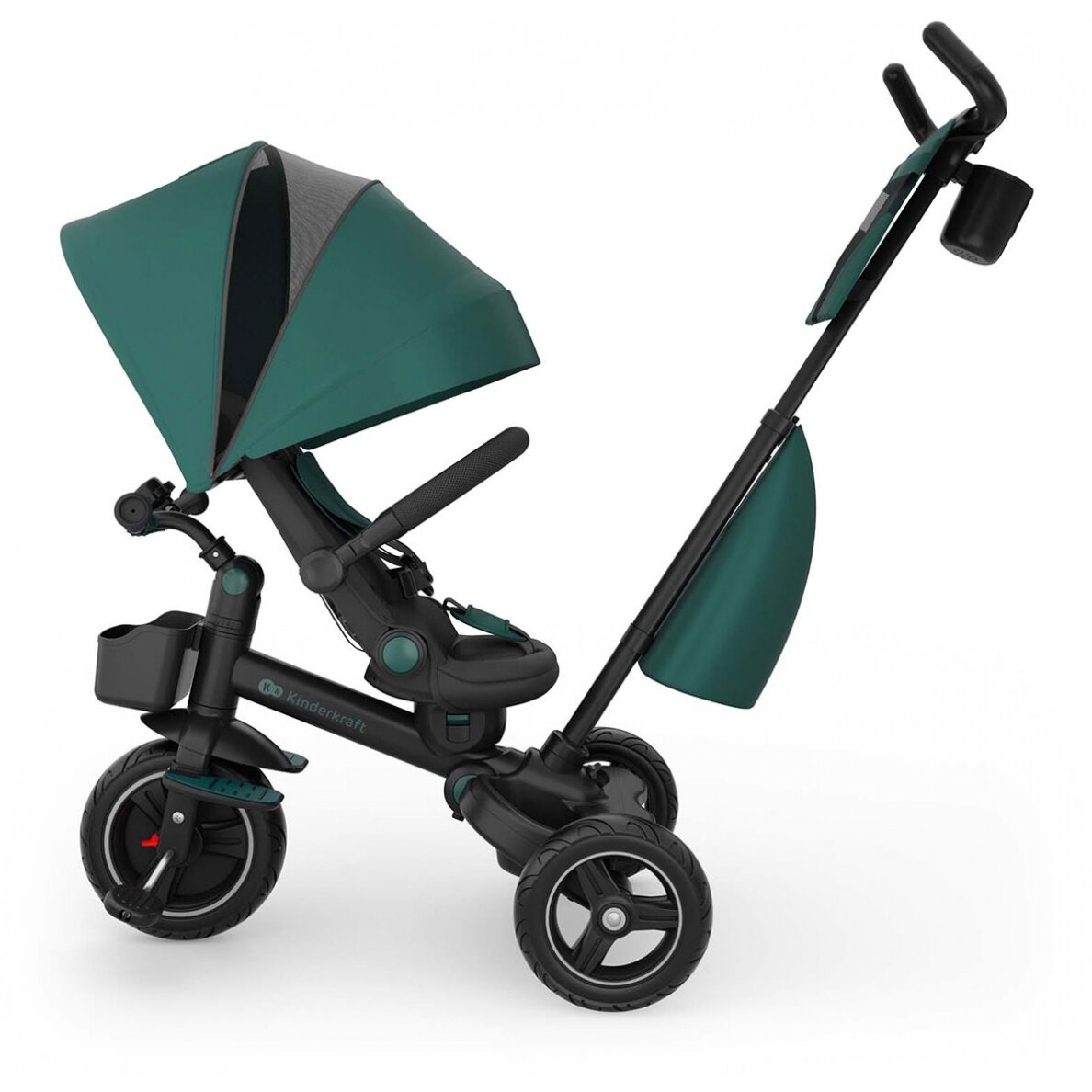 Kinderkraft Spinstep 2 Plus - vaikiškas triratukas 6in1 | Green 2 Kinderkraft Spinstep 2 Plus - vaikiškas triratukas 6in1 | Green 2