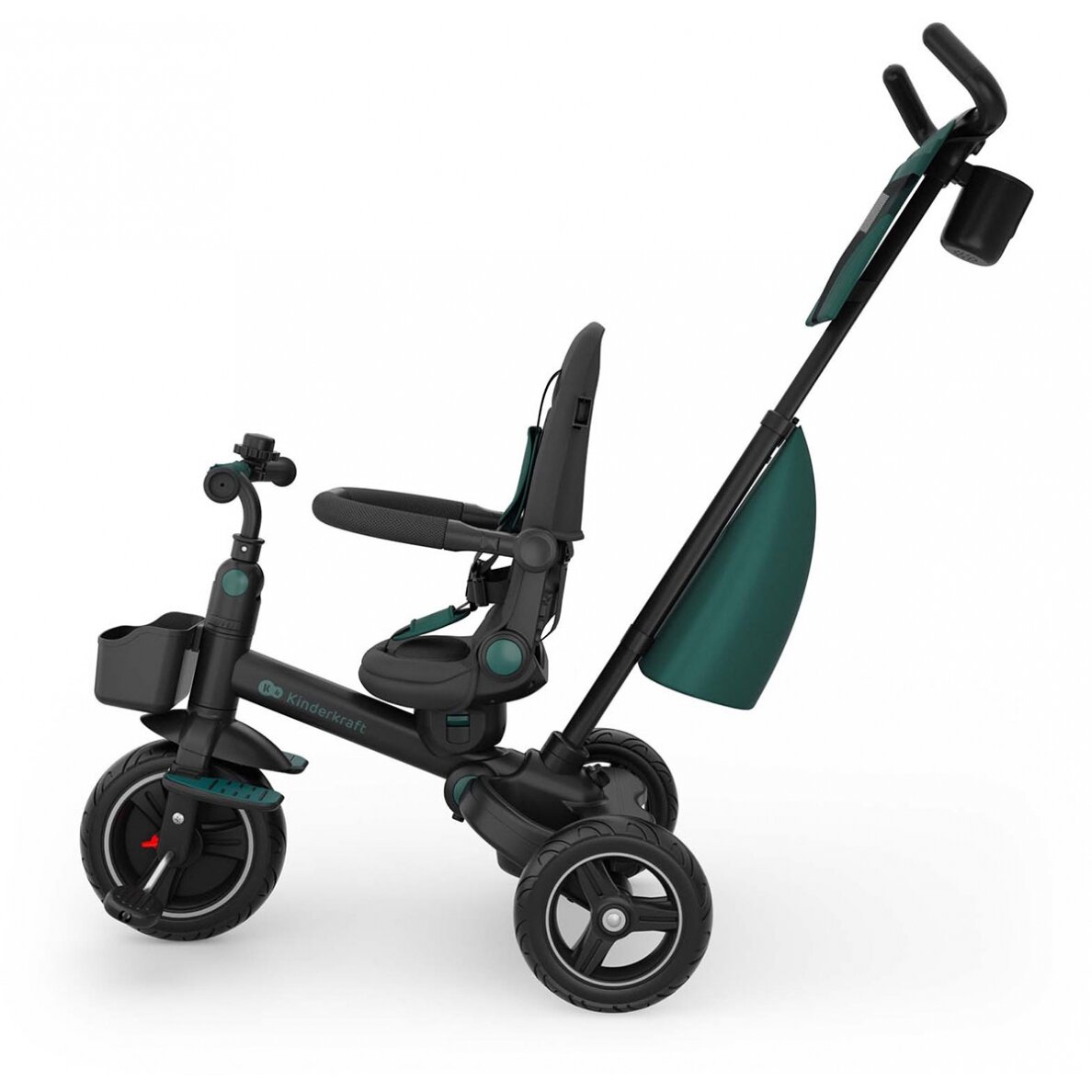 Kinderkraft Spinstep 2 Plus - vaikiškas triratukas 6in1 | Green 4 Kinderkraft Spinstep 2 Plus - vaikiškas triratukas 6in1 | Green 4