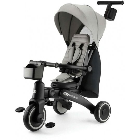 Kinderkraft Jazz 2 - sulankstomas triratukas | Rocket Grey Kinderkraft Jazz 2 - sulankstomas triratukas | Rocket Grey