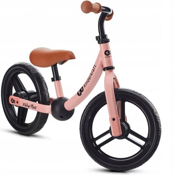 Kinderkraft 2Way Next - balansinis dviratis | Pale Pink 1 Kinderkraft 2Way Next - balansinis dviratis | Pale Pink 1