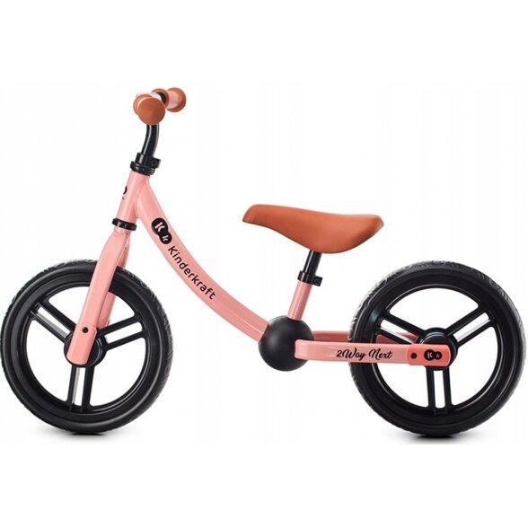Kinderkraft 2Way Next - balansinis dviratis | Pale Pink 2 Kinderkraft 2Way Next - balansinis dviratis | Pale Pink 2