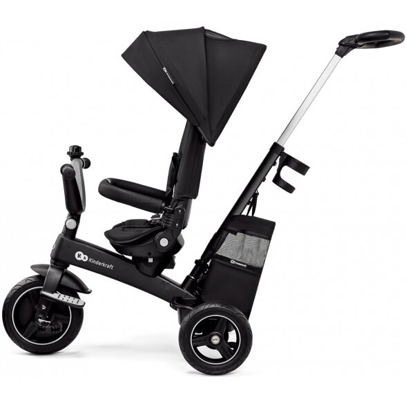 Kinderkraft EasyTwist - triratukas su pasukama sėdyne | Juoda 4 Kinderkraft EasyTwist - triratukas su pasukama sėdyne | Juoda 4