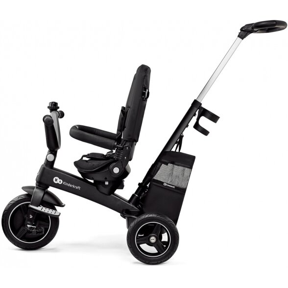 Kinderkraft EasyTwist - triratukas su pasukama sėdyne | Juoda 6 Kinderkraft EasyTwist - triratukas su pasukama sėdyne | Juoda 6