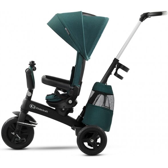Kinderkraft EasyTwist triratukas su pasukama sėdyne | Green 2 Kinderkraft EasyTwist triratukas su pasukama sėdyne | Green 2