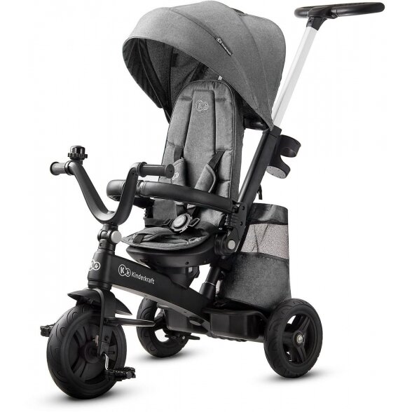 "Kinderkraft EasyTwist" triratukas su pasukama sėdyne | Grey