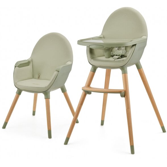 Kinderkraft Fini 2 - maitinimo kėdutė 2in1 | Green Kinderkraft Fini 2 - maitinimo kėdutė 2in1 | Green