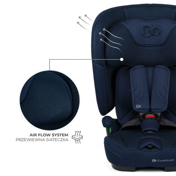 Kinderkraft Fix2Go - autokėdutė 76-150 cm, ~9-36 kg | Black 9