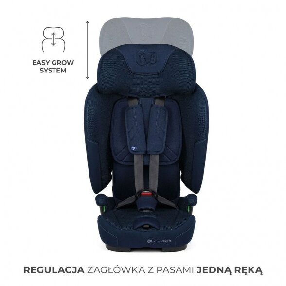 Kinderkraft Fix2Go - autokėdutė 76-150 cm, ~9-36 kg | Grey 8 Kinderkraft Fix2Go - autokėdutė 76-150 cm, ~9-36 kg | Grey 8