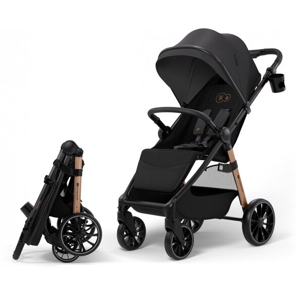 Kinderkraft Grande 2 - vaikiškas sportinis vežimėlis | Midnight Black Kinderkraft Grande 2 - vaikiškas sportinis vežimėlis | Midnight Black