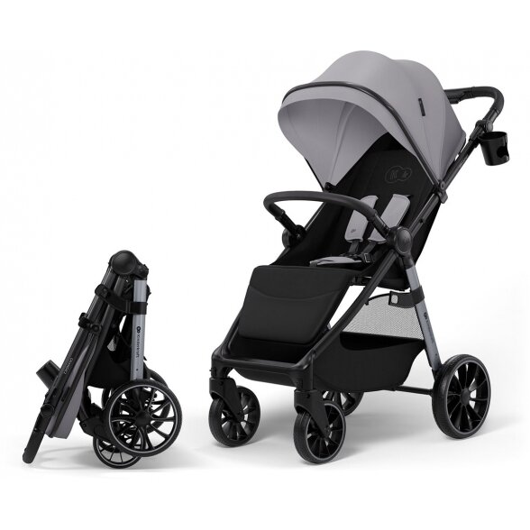 Kinderkraft Grande 2 - vaikiškas sportinis vežimėlis | Moonlight Grey Kinderkraft Grande 2 - vaikiškas sportinis vežimėlis | Moonlight Grey