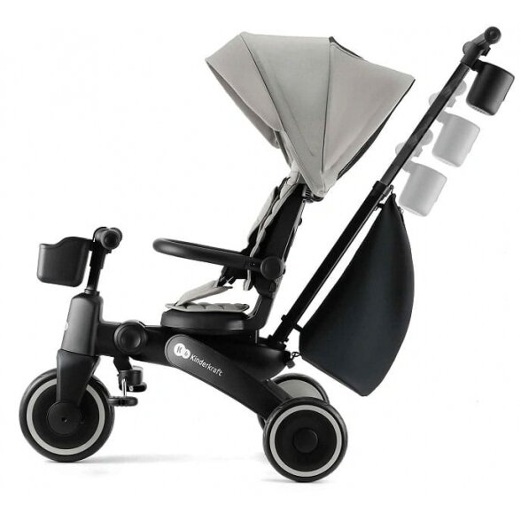Kinderkraft Jazz 2 - sulankstomas triratukas | Rocket Grey 4 Kinderkraft Jazz 2 - sulankstomas triratukas | Rocket Grey 4