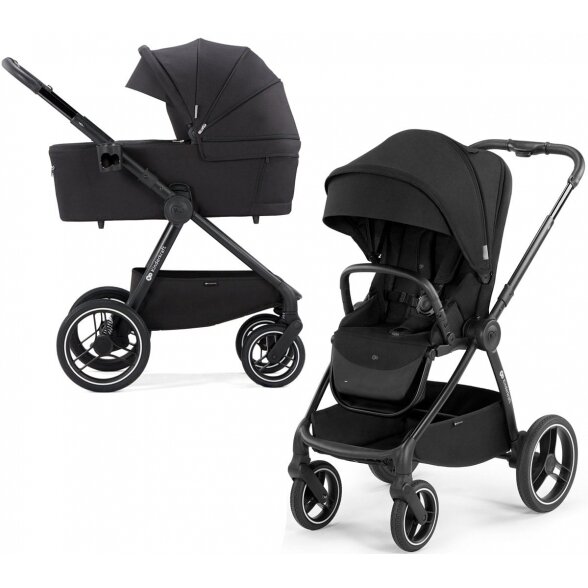 "Kinderkraft Nea" - daugiafunkcinis vežimėlis "2-in-1" su galimybe "3-in-1" | Midnight Black "Kinderkraft Nea" - daugiafunkcinis vežimėlis "2-in-1" su galimybe "3-in-1" | Midnight Black