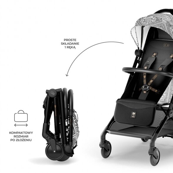 Kinderkraft Pilot 2 - sportinis vežimėlis lėktuvinis | Bizuu Lunar Black 3