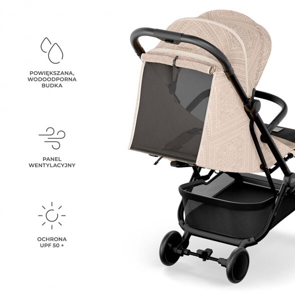Kinderkraft Pilot 2 - sportinis vežimėlis lėktuvinis | Bizuu Lunar Black 6