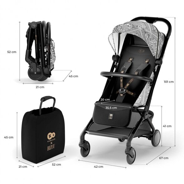 Kinderkraft Pilot 2 - sportinis vežimėlis lėktuvinis | Bizuu Lunar Black 9 Kinderkraft Pilot 2 - sportinis vežimėlis lėktuvinis | Bizuu Lunar Black 9