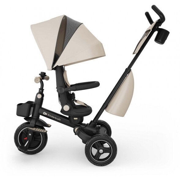 Kinderkraft Spinstep 2 Plus - vaikiškas triratukas 6in1 | Beige 2 Kinderkraft Spinstep 2 Plus - vaikiškas triratukas 6in1 | Beige 2